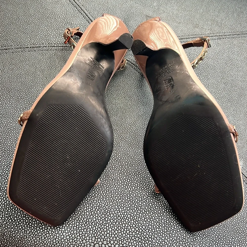 Zara Chain-Strap Heeled Sandals - Picture 6 of 7